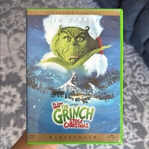 Universal The Grinch Stole Christmas Collector's Edition DVD - Green Case
